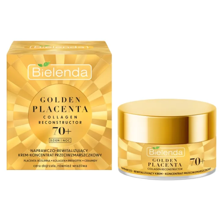 Bielenda Golden Placenta krem przeciwzmarszczkowy dzień i noc 70+ 50 ml
