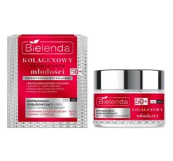 Bielenda Kolagenowy Stymulator Młodości naprężająco-odbudowujący krem 50+ 50 ml