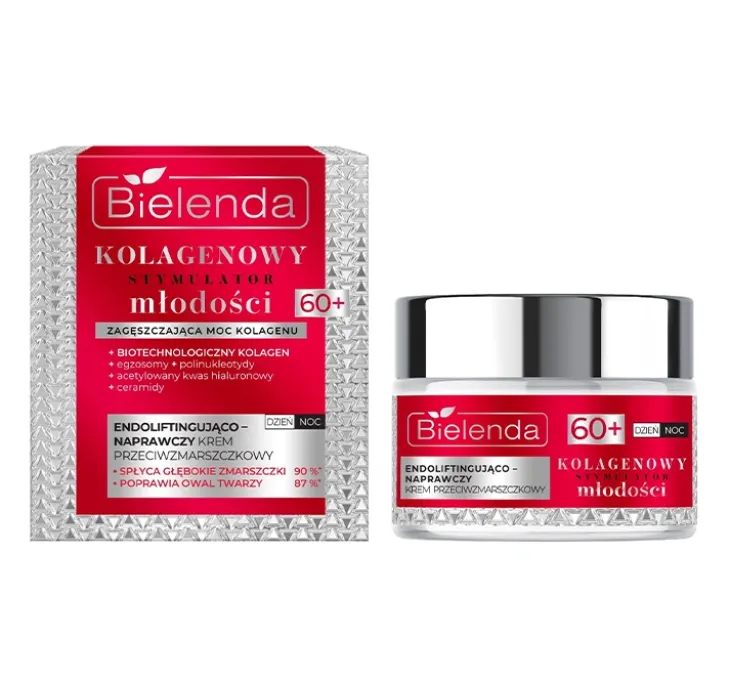 Bielenda Kolagenowy Stymulator Młodości endoliftingująco-naprawczy krem 60+ 50 ml