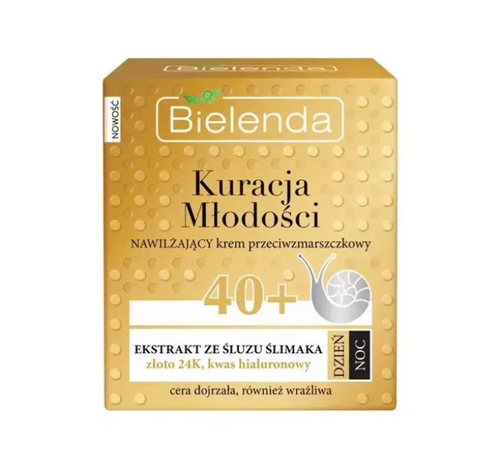 Bielenda Kuracja Młodości nawilżający krem przeciwzmarszczkowy 40+ 50 ml