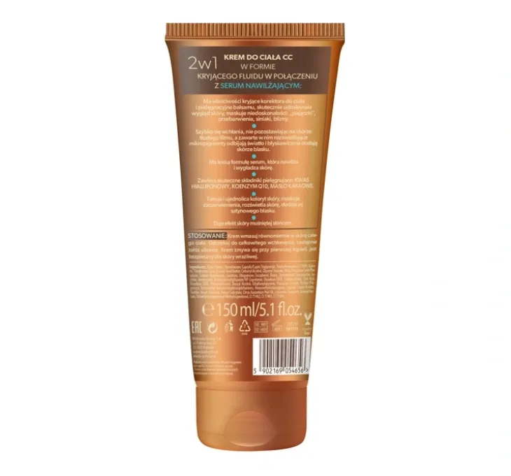 Bielenda Magic Bronze krem CC do ciała + serum nawilżające 2w1 150 ml