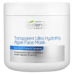 Bielenda Professional Aqua-Porin Ultra Effect transparentna ultranawilżająca maska algowa do twarzy 190 g
