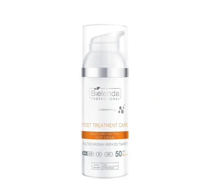 Bielenda Professional Post Treatment Care multi-ochronny krem do twarzy SPF50 PA++++ 50 ml