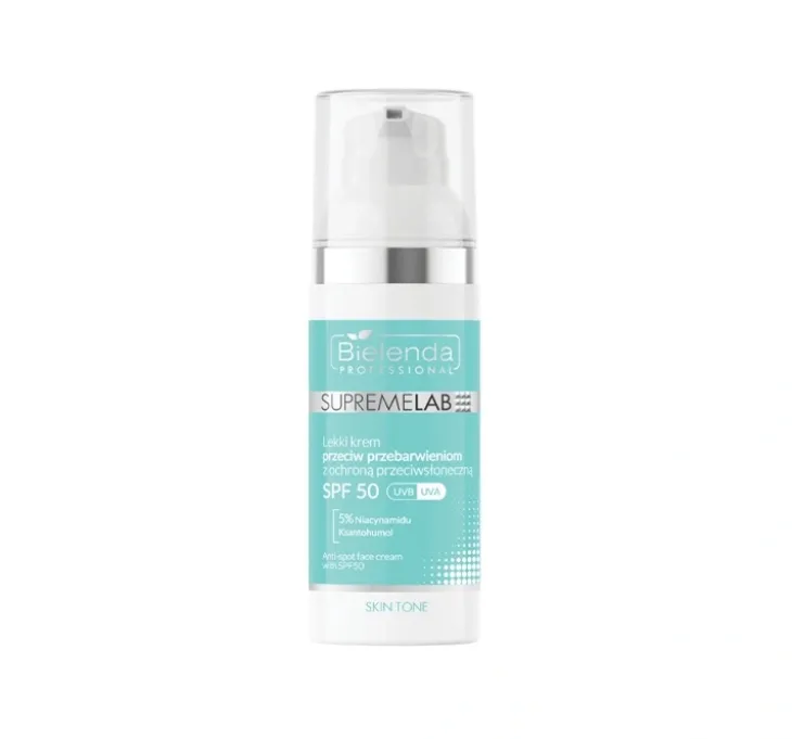 Bielenda Professional Skin Tone lekki krem na przebarwienia z filtrem SPF50 50 ml