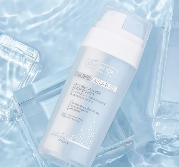 Bielenda Professional Supremelab Hydra Glow dwufazowy nawadniający hydro-koncentrat do twarzy 2x15 ml