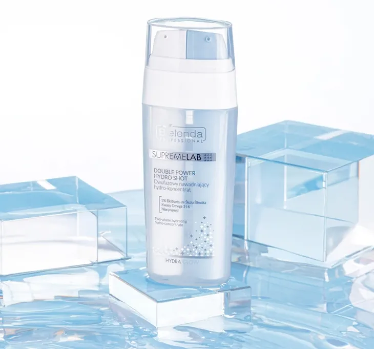 Bielenda Professional Supremelab Hydra Glow dwufazowy nawadniający hydro-koncentrat do twarzy 2x15 ml