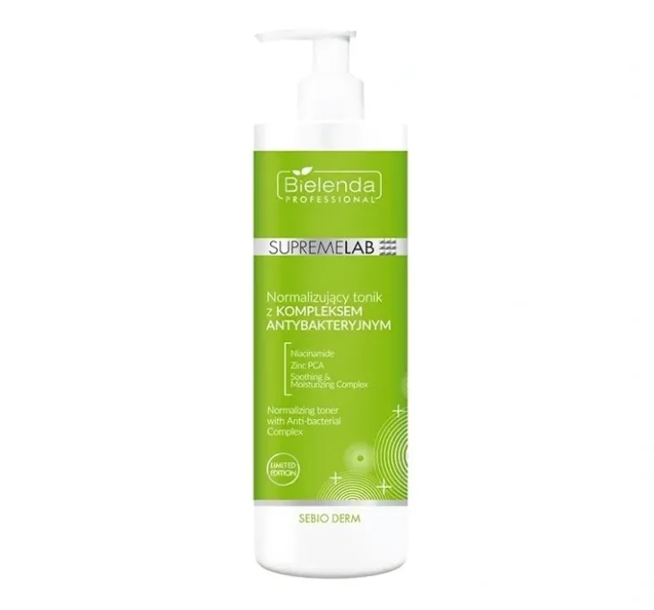 Bielenda Professional Supremelab Sebio Derm normalizujący tonik z kompleksem antybakteryjnym 500 ml