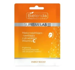 Bielenda Professional Supremelab Energy Boost rozjaśniająco-nawilżająca maska do twarzy