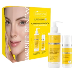 Bielenda Professional SupremeLab Barrier Renew zestaw do pielęgnacji twarzy emulsja do mycia i demakijażu 200 ml + krem na noc 50 ml