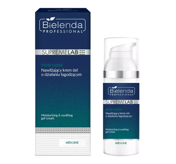 Bielenda Professional Supremelab Men Line nawilżający krem-żel łagodzący 50 ml