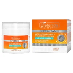 Bielenda Professional SupremeLab Energy Boost nutri-rewitalizujący krem do twarzy i pod oczy 5% dualnej witaminy C 40 ml