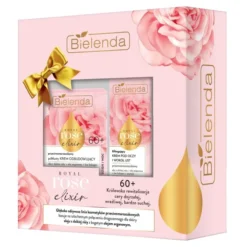 Bielenda Royal Rose Elixir zestaw prezentowy krem do twarzy 60+ 50 ml + krem pod oczy i wokół ust 15 ml