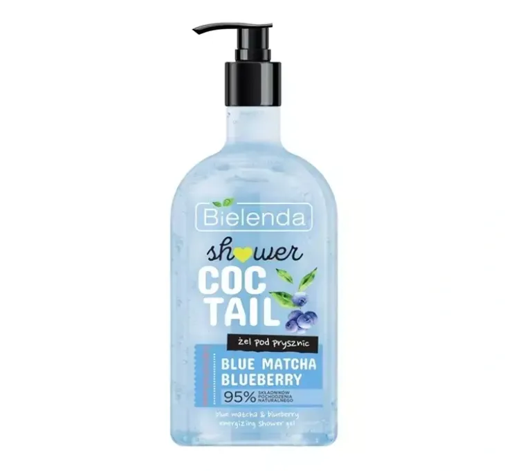 Bielenda Shower Coctail energetyzujący żel pod prysznic Blue Matcha i Blueberry 400 ml