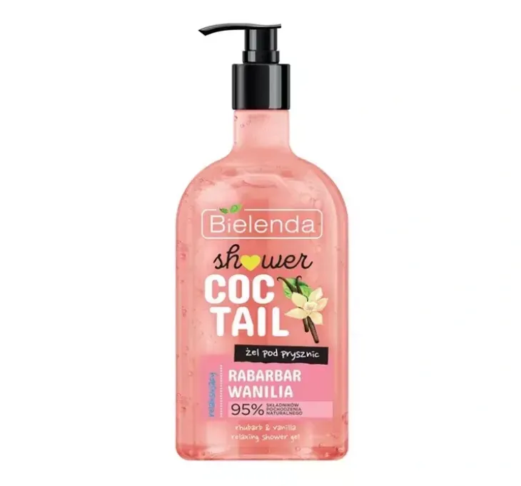 Bielenda Shower Coctail relaksujący żel pod prysznic Rabarbar i Wanilia 400 ml