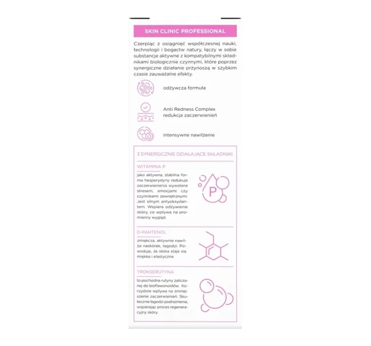 Bielenda Skin Clinic Professional wzmacniająco-kojący krem do twarzy z witaminą P 40 ml
