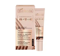 Bielenda Ujędrniające Peptydy krem + serum peptydowe 2w1 pod oczy i na powieki 15 ml