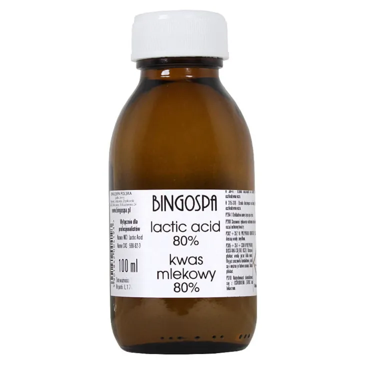 BINGOSPA kwas mlekowy 80% do pielęgnacji skóry 100 ml