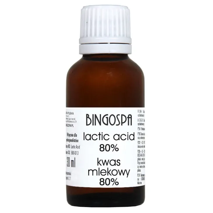BINGOSPA kwas mlekowy 80% do pielęgnacji skóry 30 ml