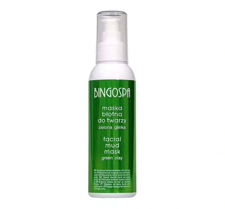 BINGOSPA maska błotna do twarzy Zielona Glinka 150 g