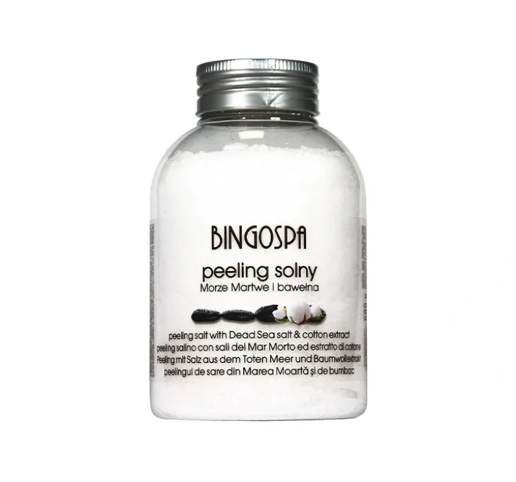 BINGOSPA peeling solny do ciała z solą z Morza Martwego i Ekstraktem z Bawełny 580 g