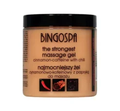 BINGOSPA rozgrzewający żel do masażu Cynamon Kofeina Papryka 250 g