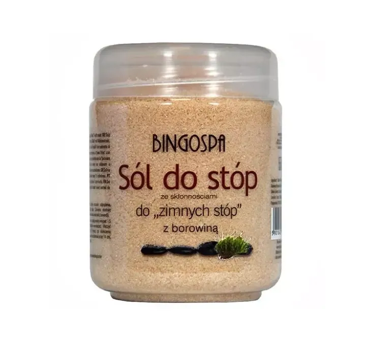 BINGOSPA sól do stóp rozgrzewająca z borowiną 550 g