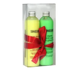 BINGOSPA zestaw kremów pod prysznic Algi Wanilia 300 ml + Zielona Herbata 300 ml