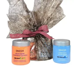 BINGOSPA zestaw prezentowy do kąpieli sól z L-Karnityną i Guaraną 580 g + sól Blue Ocean 580 g