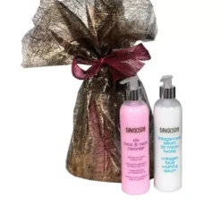 BINGOSPA zestaw prezentowy do oczyszczania twarzy serum Kolagen 300 ml + Jedwab 300 ml