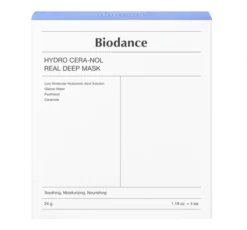 Biodance Hydro Cera-Nol Real Deep Mask nawilżająco-kojąca maseczka w płachcie 4 x 34 g