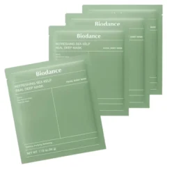 Biodance Refreshing Sea Kelp Real Deep Mask odświeżająco-nawilżająca maseczka w płachcie 4 x 34 g