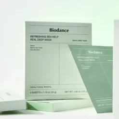 Biodance Refreshing Sea Kelp Real Deep Mask odświeżająco-nawilżająca maseczka w płachcie 4 x 34 g