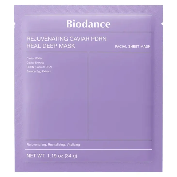 Biodance Rejuvenating Caviar PDRN Real Deep Mask kolagenowa maska do twarzy z PDRN 34 g