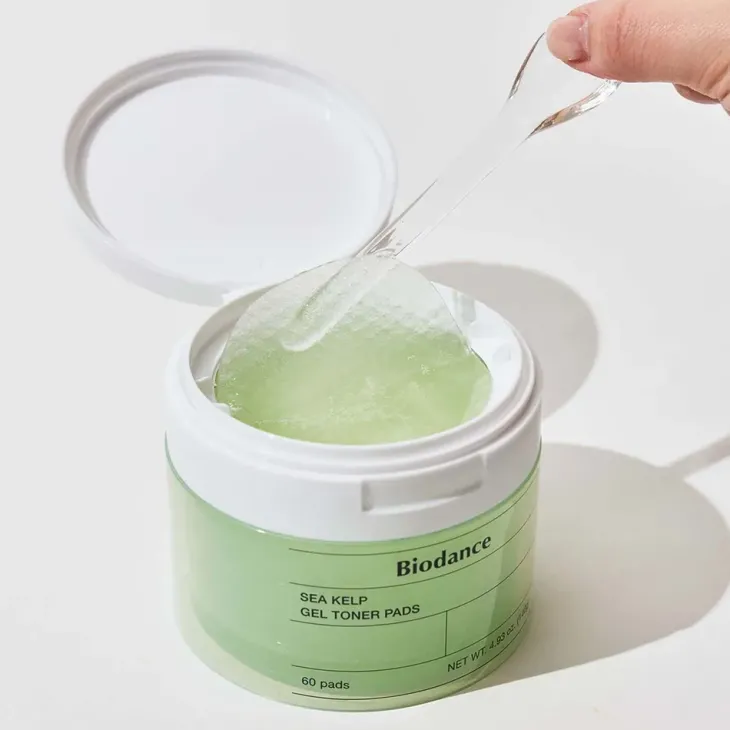 Biodance Sea Kelp Gel Toner Pad łagodzące płatki tonizujące do twarzy 60 sztuk