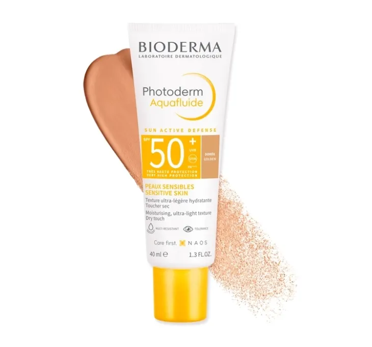 Bioderma Photoderm Aquafluide ultralekki fluid SPF50+ Golden 40 ml