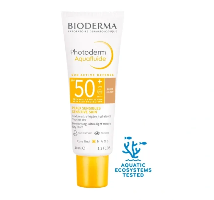 Bioderma Photoderm Aquafluide ultralekki fluid SPF50+ Golden 40 ml