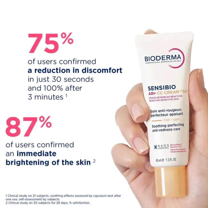 Bioderma Sensibio AR+ korygujący krem CC do skóry naczynkowej SPF50+ 40 ml