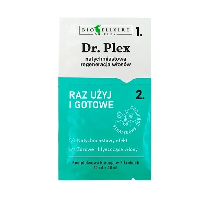 Bioelixire Dr. Plex saszetki regenerujące do włosów 30 ml