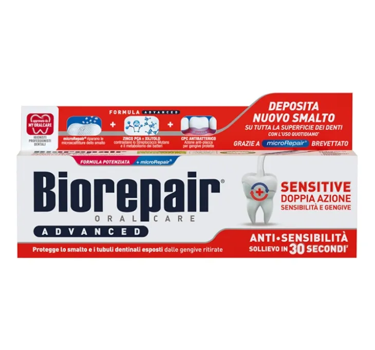Biorepair Oral Care Advanced pasta dla wrażliwych zębów o podwójnym działaniu 75 ml