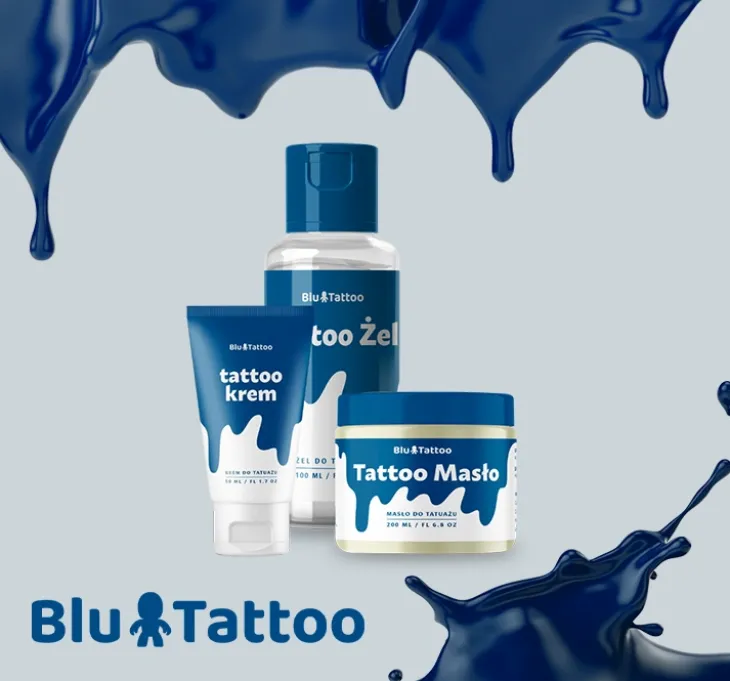 Blu Tattoo delikatny żel do mycia świeżego tatuażu 100 ml