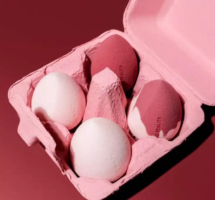 Boho Beauty Pinky Berry zestaw 4 gąbeczek do makijażu