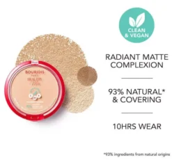 Bourjois Healthy Mix Clean matujący puder do twarzy 02 Vanilla 10 g