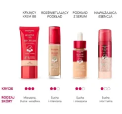 Bourjois Healthy Mix Clean podkład do twarzy 50 C Rose Ivory 30 ml