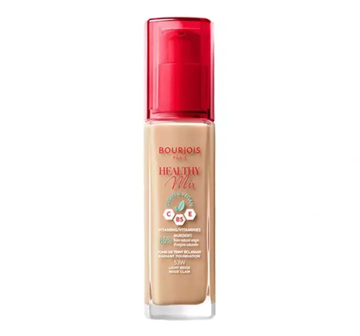 Bourjois Healthy Mix Clean podkład do twarzy 53 W Light Beige 30 ml