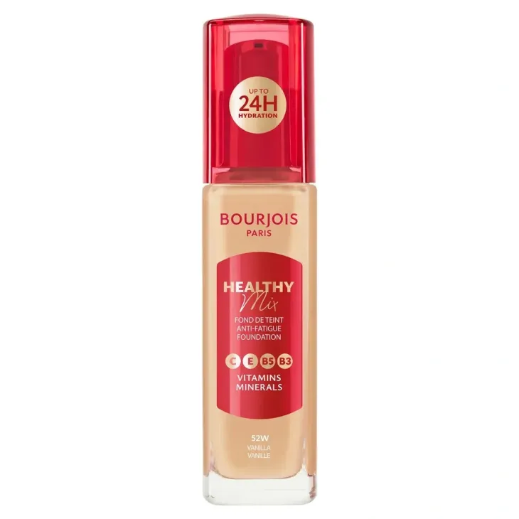 Bourjois Healthy Mix podkład niwelujący oznaki zmęczenia z kompleksem witamin i minerałów 52W Vanilla 30 ml