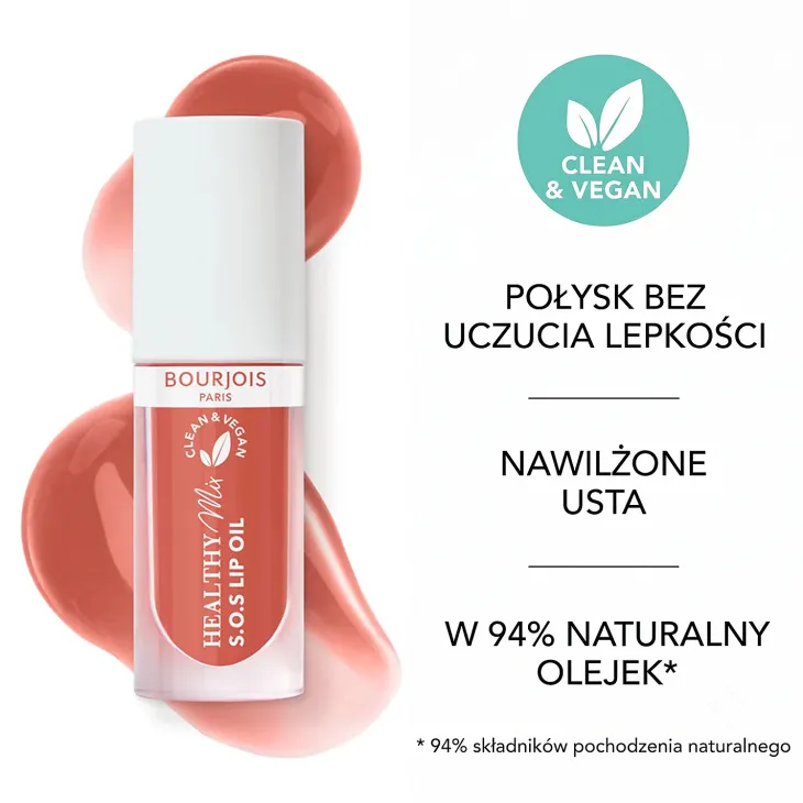 Bourjois Healthy Mix S.O.S odżywczo-nawilżający olejek do ust 05 Coeur Cacao 4,5 ml