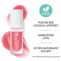 Bourjois Healthy Mix S.O.S odżywczo-nawilżający olejek do ust 04 Pink Passion 4,5 ml