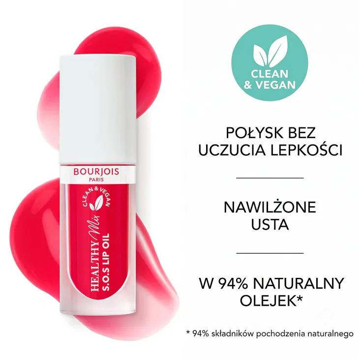 Bourjois Healthy Mix S.O.S odżywczo-nawilżający olejek do ust 03 Straw’bisous 4,5 ml