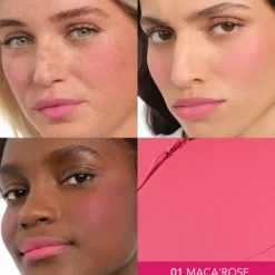 Bourjois Macaron Melt róż do policzków i szminka w formie musu 01 Maca'Rose 5 g