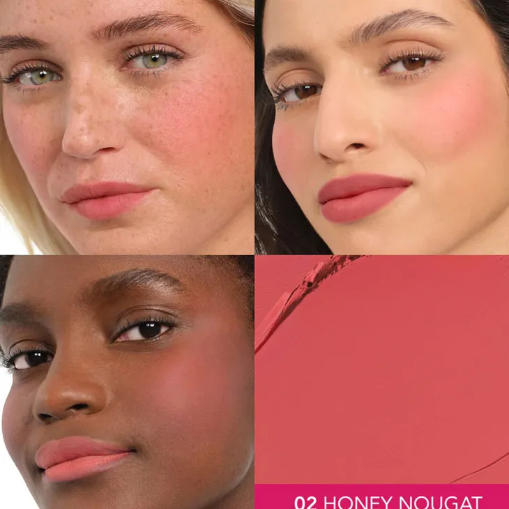Bourjois Macaron Melt róż do policzków i szminka w formie musu 02 Honey Nougat 5 g